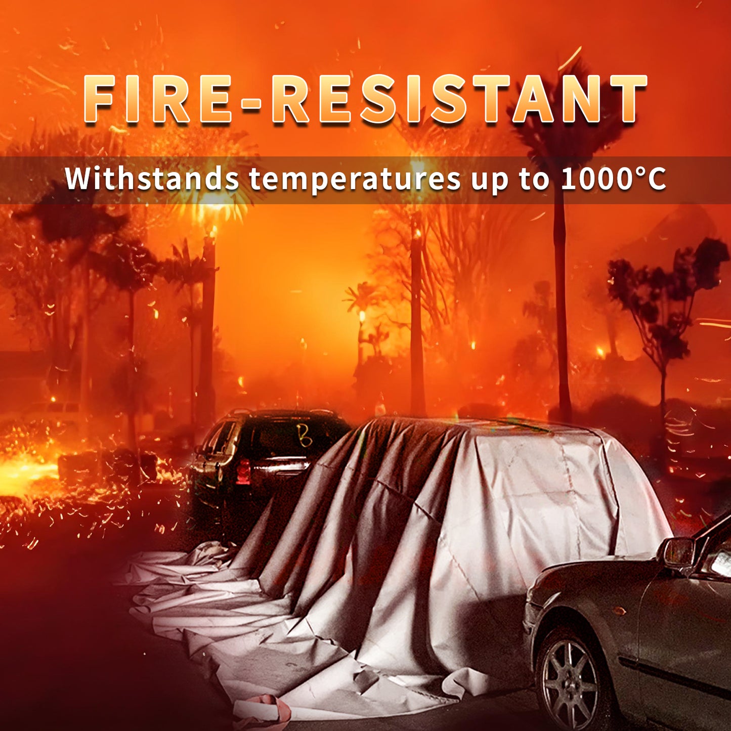 Wildfire Defense & Vehicle Fire Prevention - Car Fire Shield and Fire Blanket for Ultimate Protection
