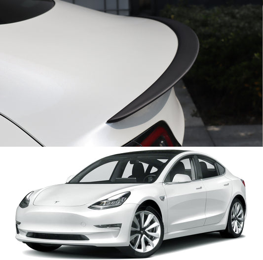 Tesla Model 3 Spoiler Matte Patterned For 2018-2023