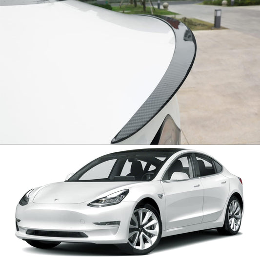Tesla Model 3 Spoiler Carbon Fiber Patterned For 2018-2023