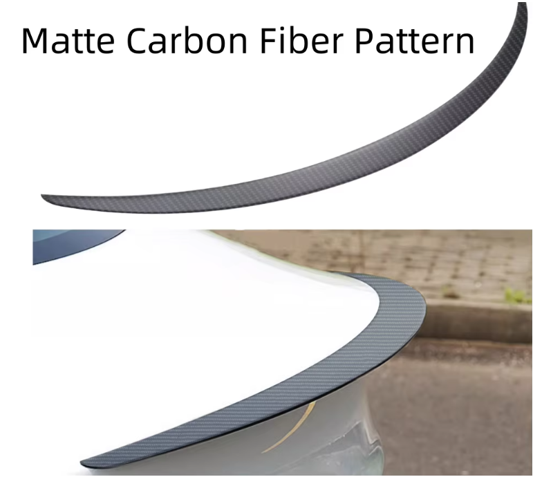 Tesla Model 3 Spoiler Matte Patterned For 2018-2023