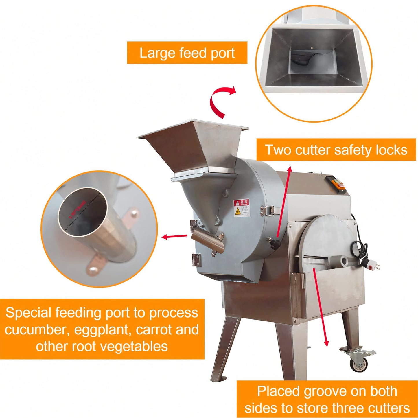 Automatic Vegetable Cutter, Slicer Shredder Dicer 3 In 1